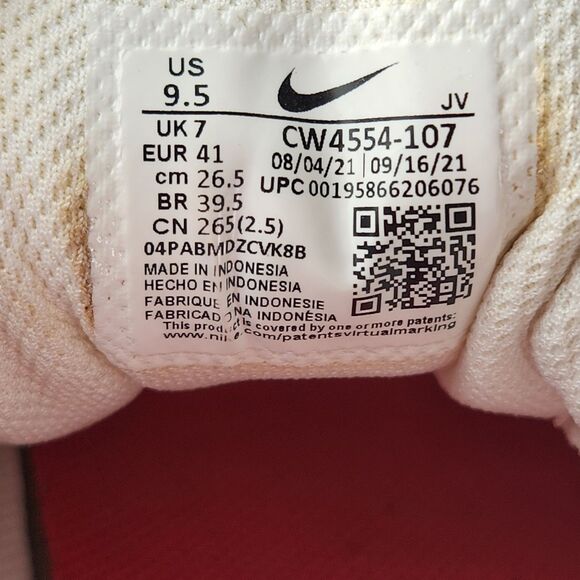 Nike Air Max 90 SC Womens Size 9.5 (CW4554-107) White/Metallic Gold/Silver - Picture 7 of 11